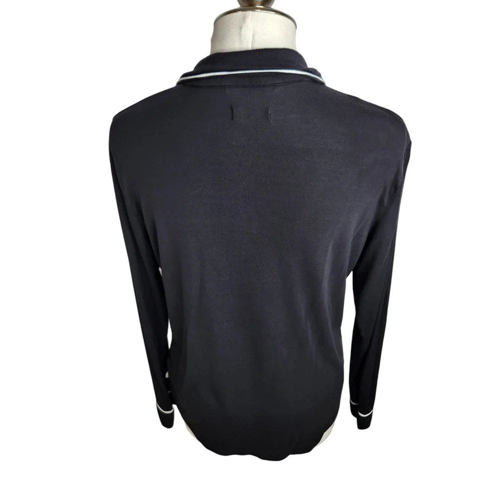 Ugg Lenon Pajama Top Small Black‎ Modal Blend Jersey Knit Womens Long Sleeve